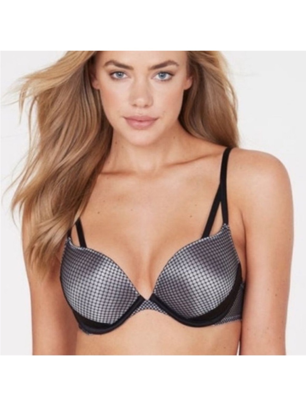 Frederick's of Hollywood Bra 32D Push Up Black